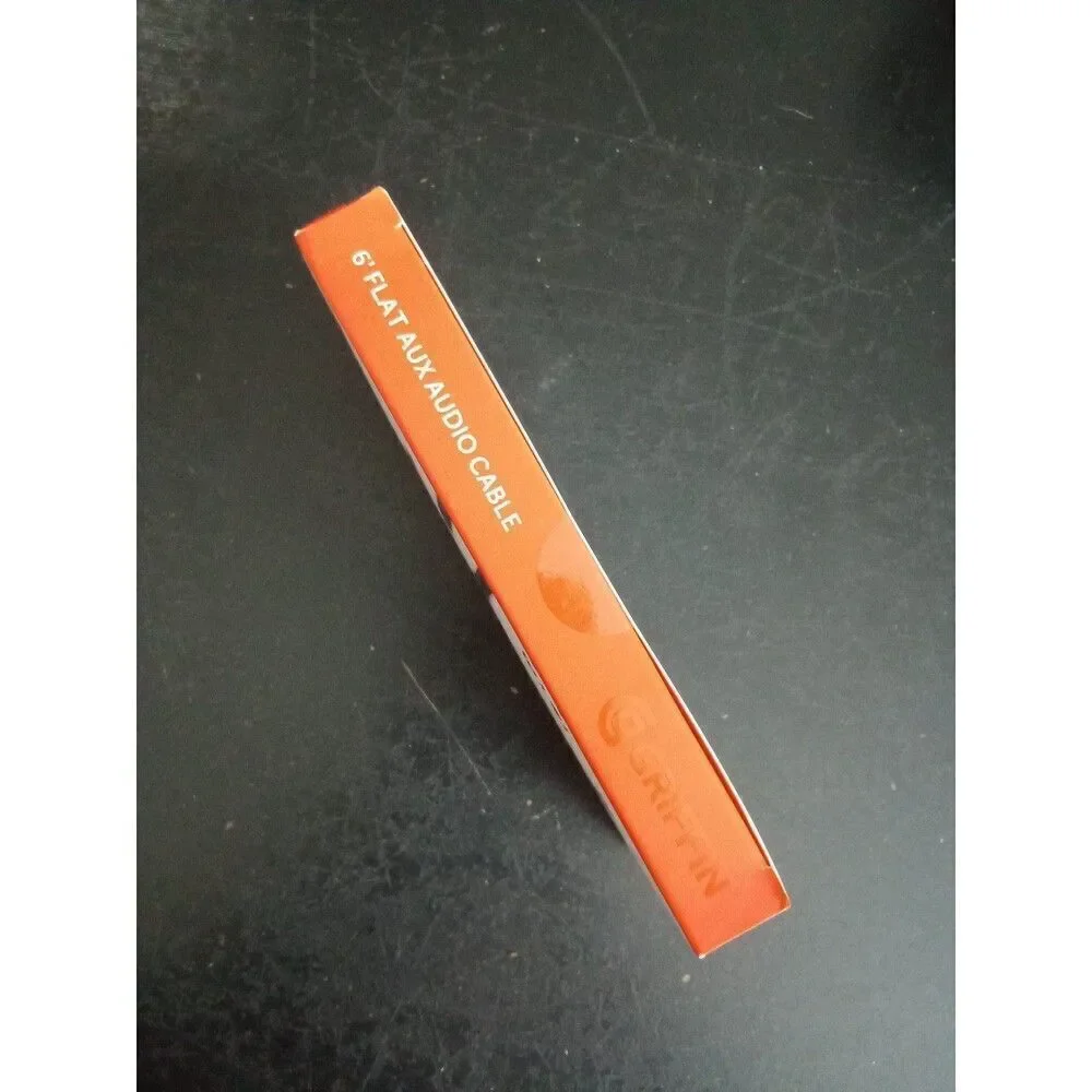 Flat aux audio cable 6' cell phone griffin